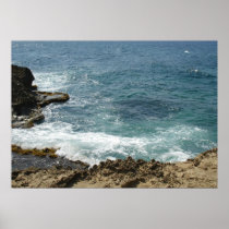 Beach Meets Ocean Poster