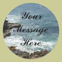 Beach Meets Ocean stickers