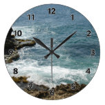Beach Meets Ocean Wall Clocks