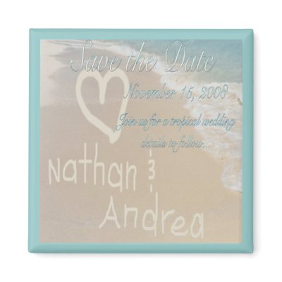 Beach Message Fridge Magnet by sharpcreations