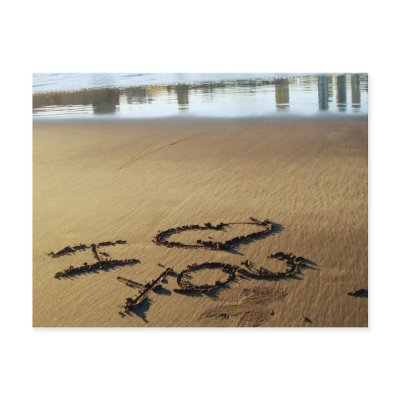 Beach Message Postcards by beverlytazangel