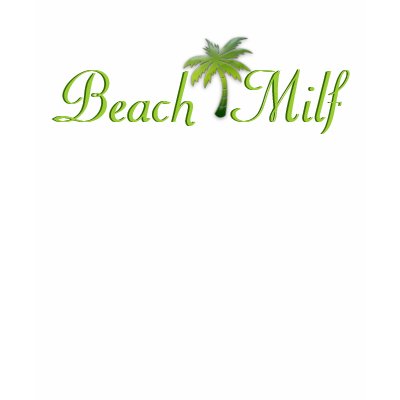 Beach Milf with Green Palm Tree Tank Top by xShirts