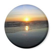 Beach Mirror Refrigerator Magnet