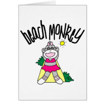 Beach Monkey Tshirts and Gifts Card