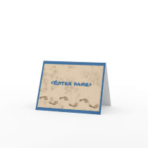 Beach Monogram notecard by slamdunksapparel Beach Monogram notecard