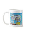 Beach Motel Retro Style Mug mug