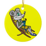 Beach Mouse Christmas Ornaments