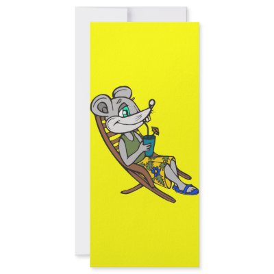 Beach Mouse Custom Rack Cards by sagart1952