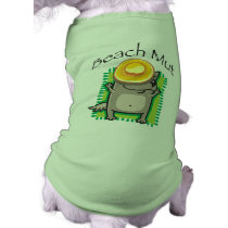 Beach Mut Dog t-shirt pet clothing by DoggieAvenue Beach Mut Dog t-shirt pet clothing
