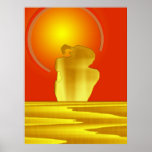 Beach Nude Sunset Print