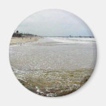 Beach Ocean Water Sand Pier Waves Refrigerator Magnet