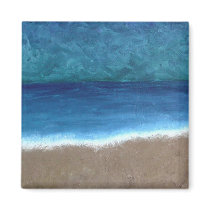 Beach Oil Painting Magnets
