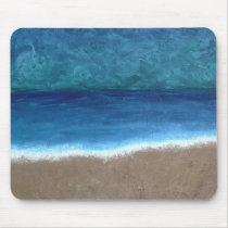 Beach Oil Painting Mousepad