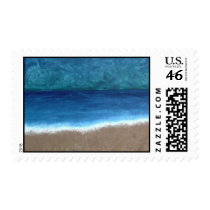 Beach Oil Painting Stamps