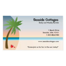 Beach or Oceanside Business Cards