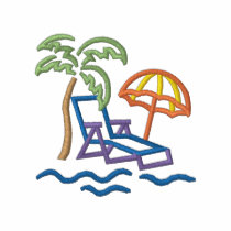 Beach Outline embroidered shirts by ZazzleEmbroidery Beach Outline embroidered shirts