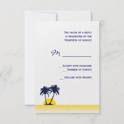 beach wedding rsvp wording