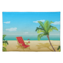 Beach Paradise Getaway Place Mat