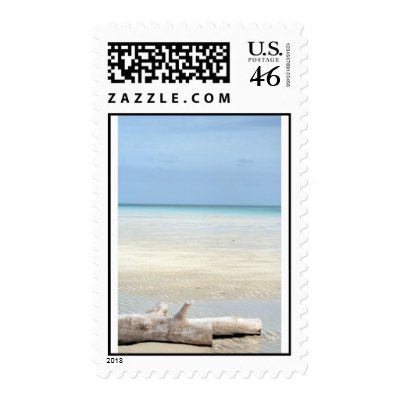 Beach Paradise Postage Stamp by mdskydiver
