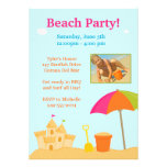 Beach Party Birthday Invitation