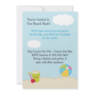 Beach Party Birthday Party Invitation invitation