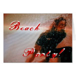 Beach Party Card - Customizable - Customized