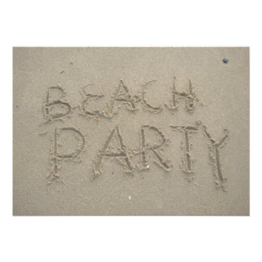 Beach Party Custom Invite