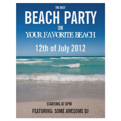 Beach Party - Flyer by casi_reisi