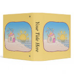 Beach Party House Vinyl Binder