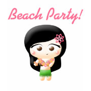Beach Party Hula Girl T-shirt shirt