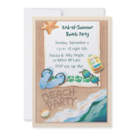 Beach Party © invitation