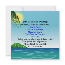 Beach Party Invitation