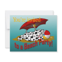 Beach Party Invitation invitation