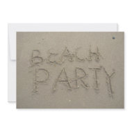 Beach Party invitation