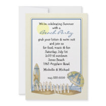 Beach Party Invitation by mousearte Beach Party Invitation