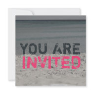 Beach Party Invitation invitation
