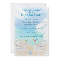 Beach Party Invitation invitation