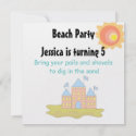 Beach Party Custom Invites