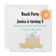 Beach Party invitation