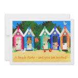 Beach Party Invitation - Beach Huts
