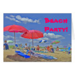 Beach Party Invitation Card