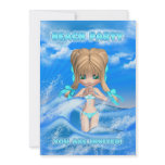 beach party invitation  - fun beach party invi