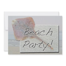 Beach Party Invitation - Little Skate