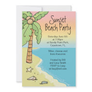 Beach Party Invitations invitation