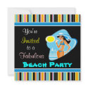 Beach Party Invitations