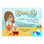Beach Party Invitations