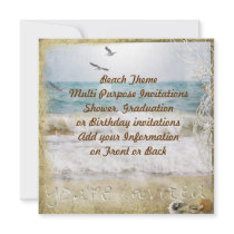 Beach Party Multi purpose Invitation
