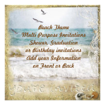 Beach Party Multi purpose Invitation
