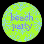 BEACH PARTY PICNIC STICKERS