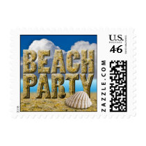 Beach Party Postage Stamp by TDSwhite Beach Party Postage Stamp
